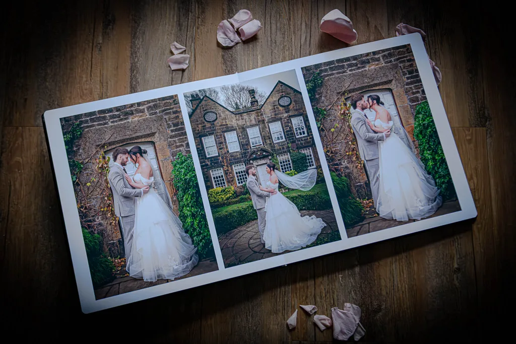 Story book wedding albums tell the story of your special day