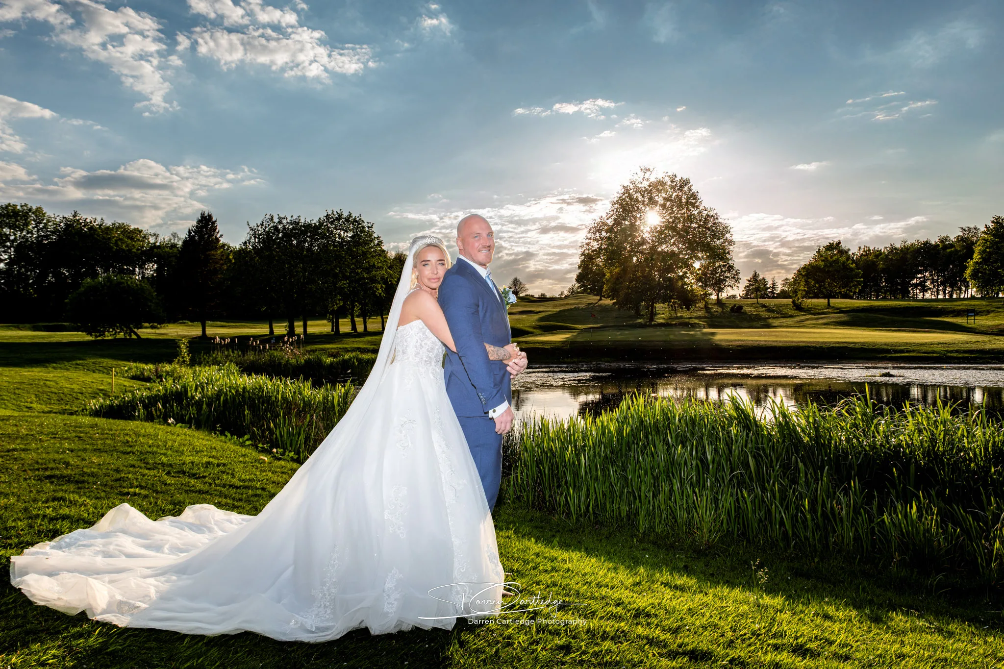 Bride and Groom at The Manor,,West Yorkshire Wedding Photographer