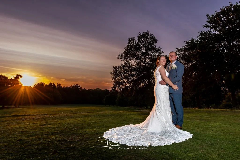 Thonock Park Wedding Photography at Sunset