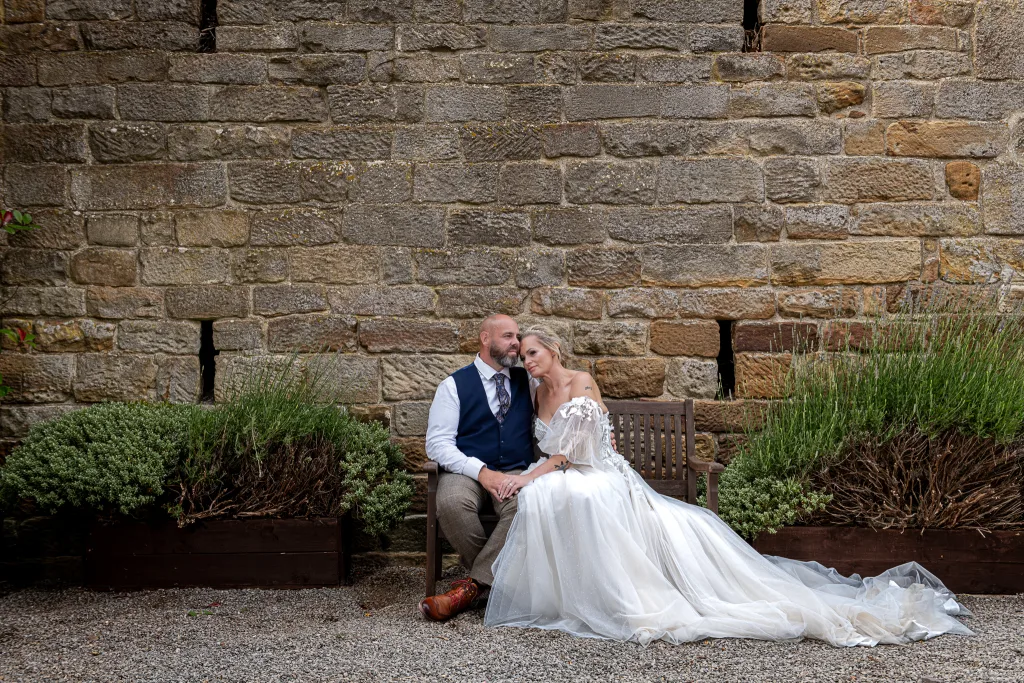 Natural documentary wedding photography at Danby Castle Barn in North Yorkshire by a Yorkshire wedding photographer